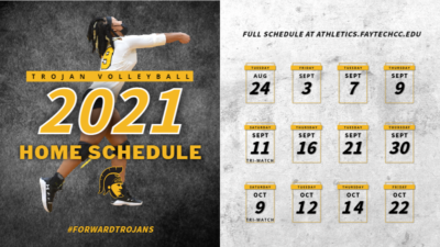 Volleyball Fall 2021 Home Schedule Graphic