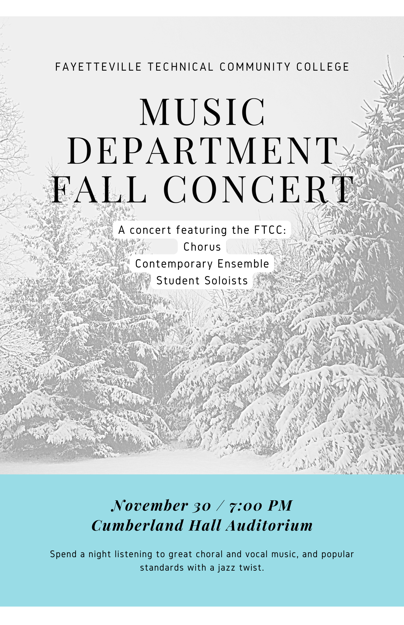 Music Department Fall Concert - Fayetteville Technical Community College