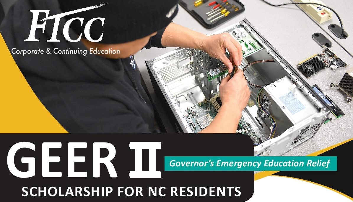 FTCC Continuing Education announces the GEER II 2023 Scholarship