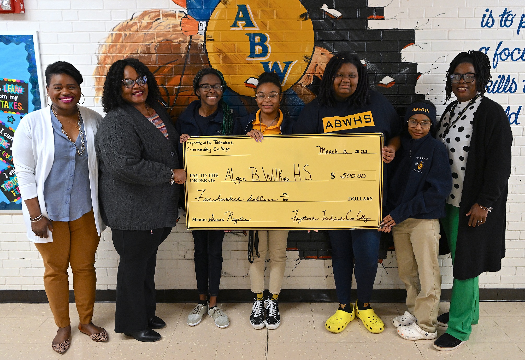 FTCC Helps Sponsor A Senior At Alger B Wilkins High School ...