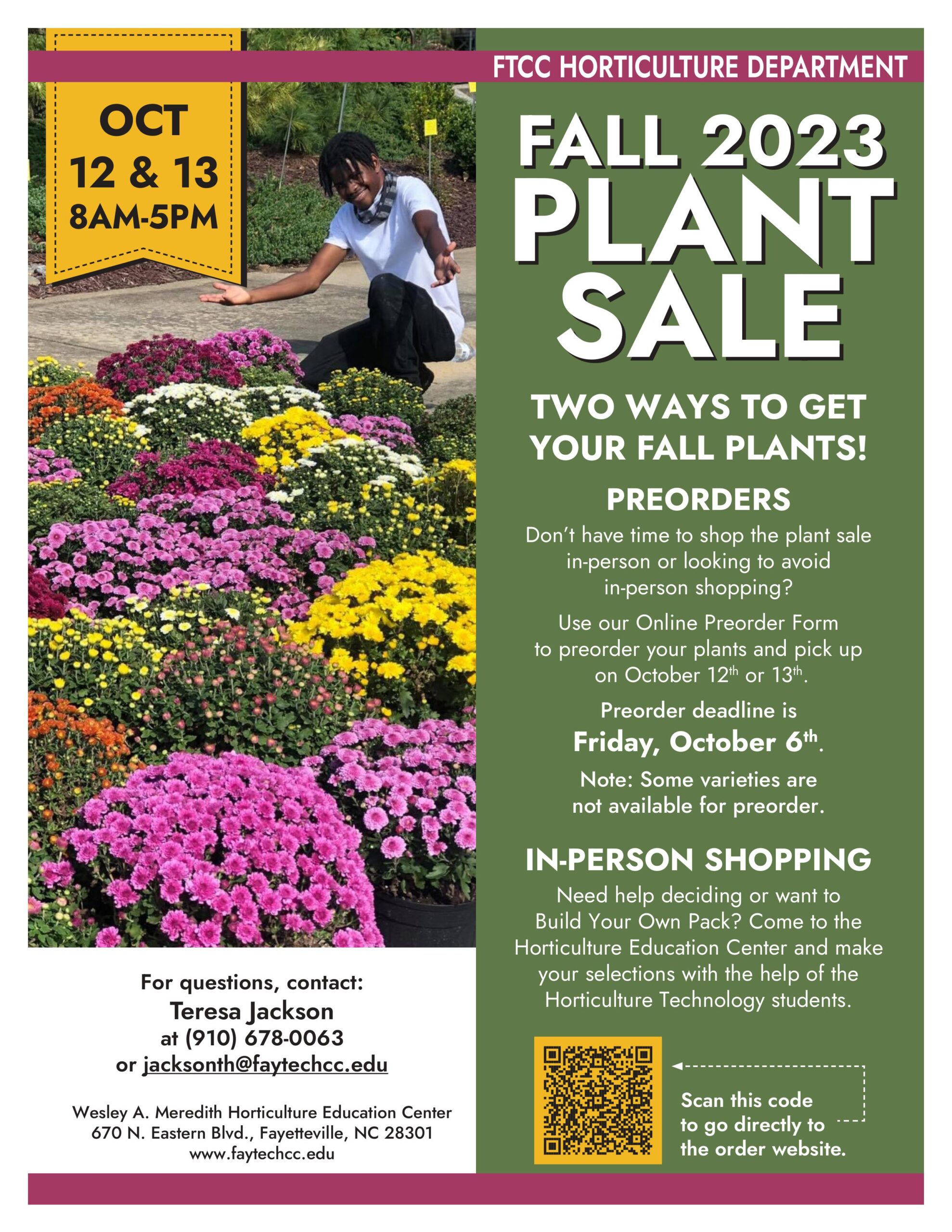 Fall 2023 Plant Sale Flyer