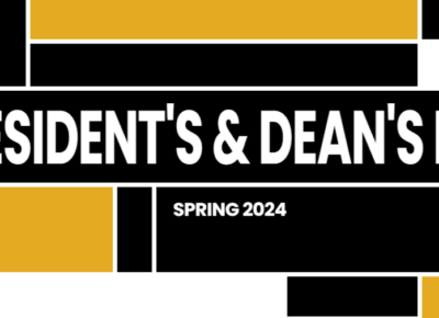 president & deans list masthead