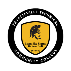 Picture of Fayetteville Technical Community College's Lean Six Sigma Green Belt Badge