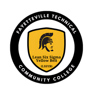 Picture of Fayetteville Technical Community College's Lean Six Sigma Yellow Belt Badge