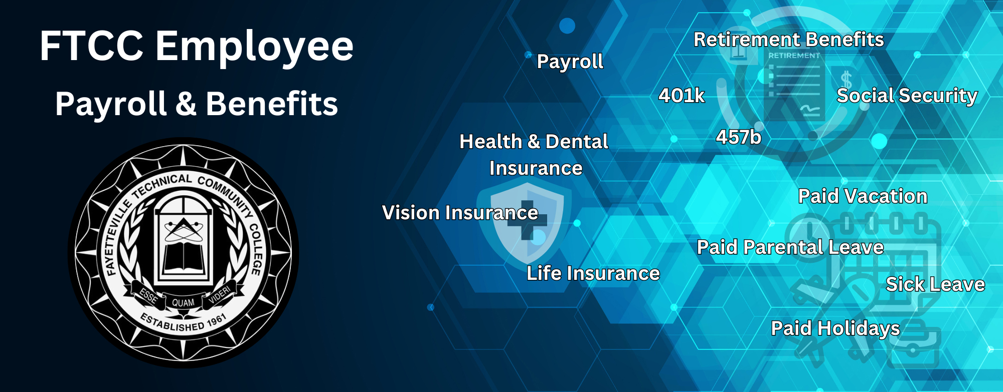 Image promoting employee benefits. 