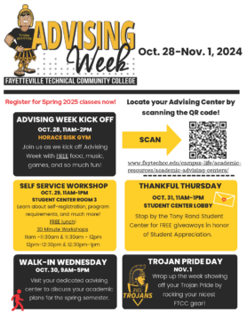 Advising Week Flyer Spring 2025 Classes 2