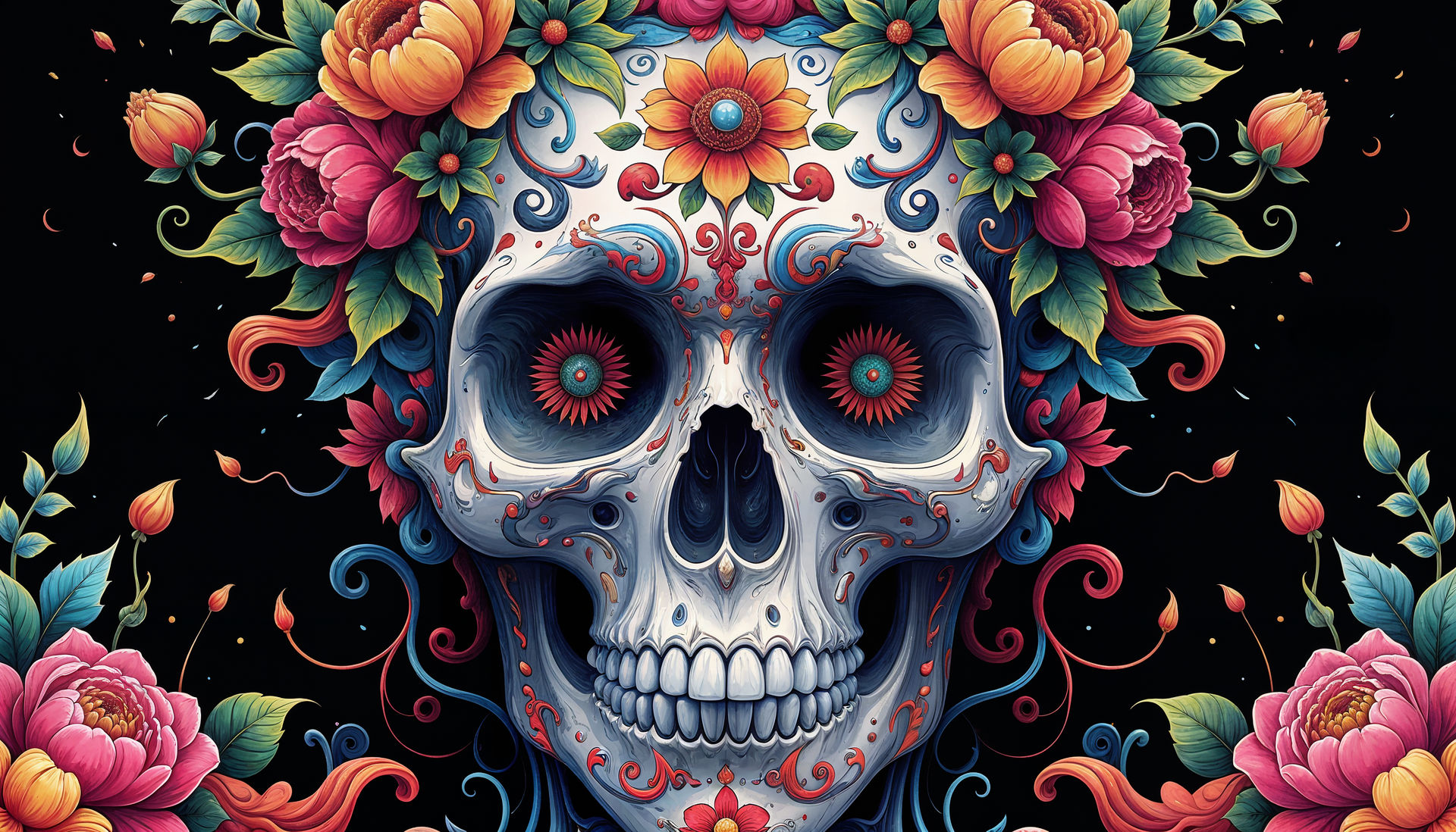 Mexican Day Of The Dead By Rdj73 Difjzfl Fullview