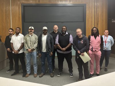 Graduates from FTCC's CDL program stand in a row.