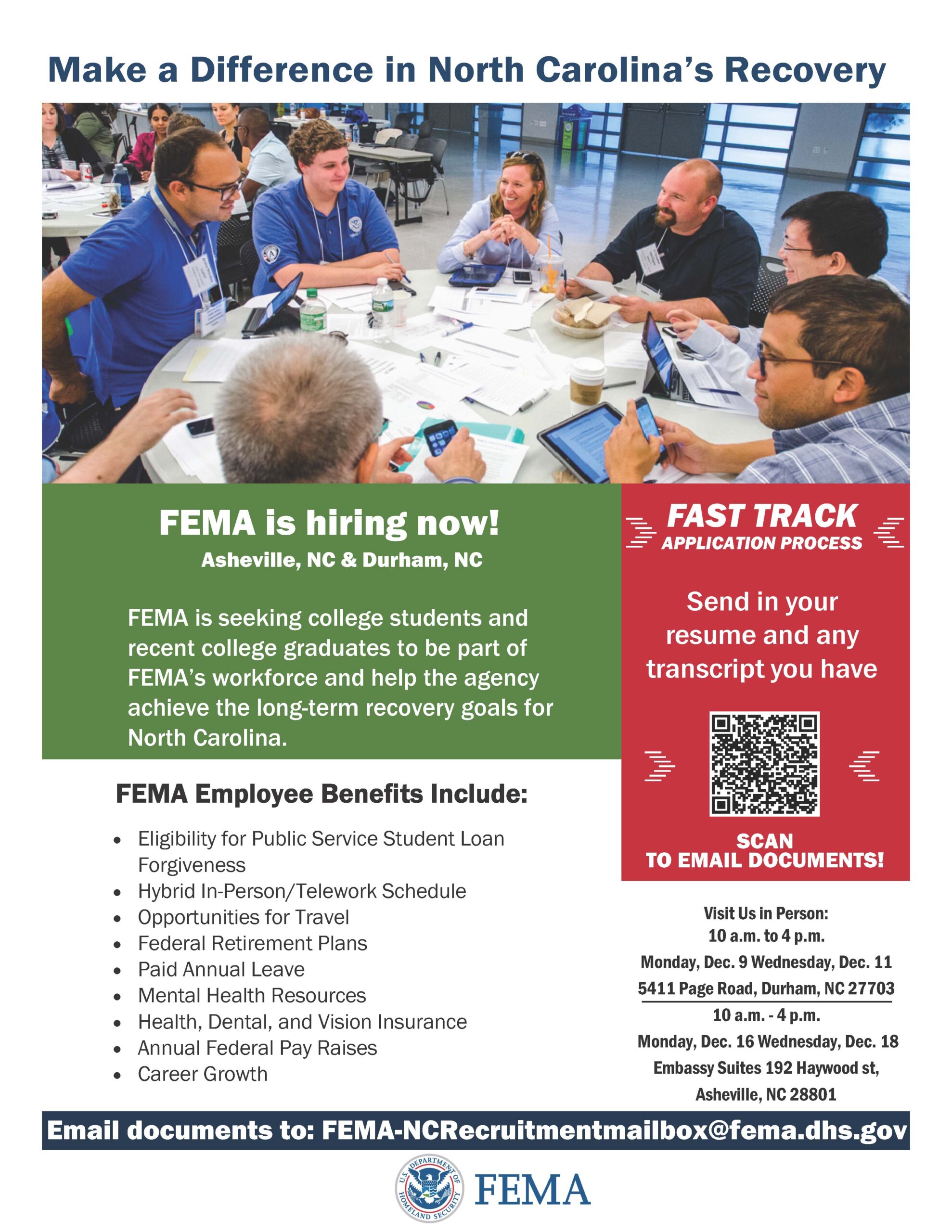 Fema College Recruiting Flyer