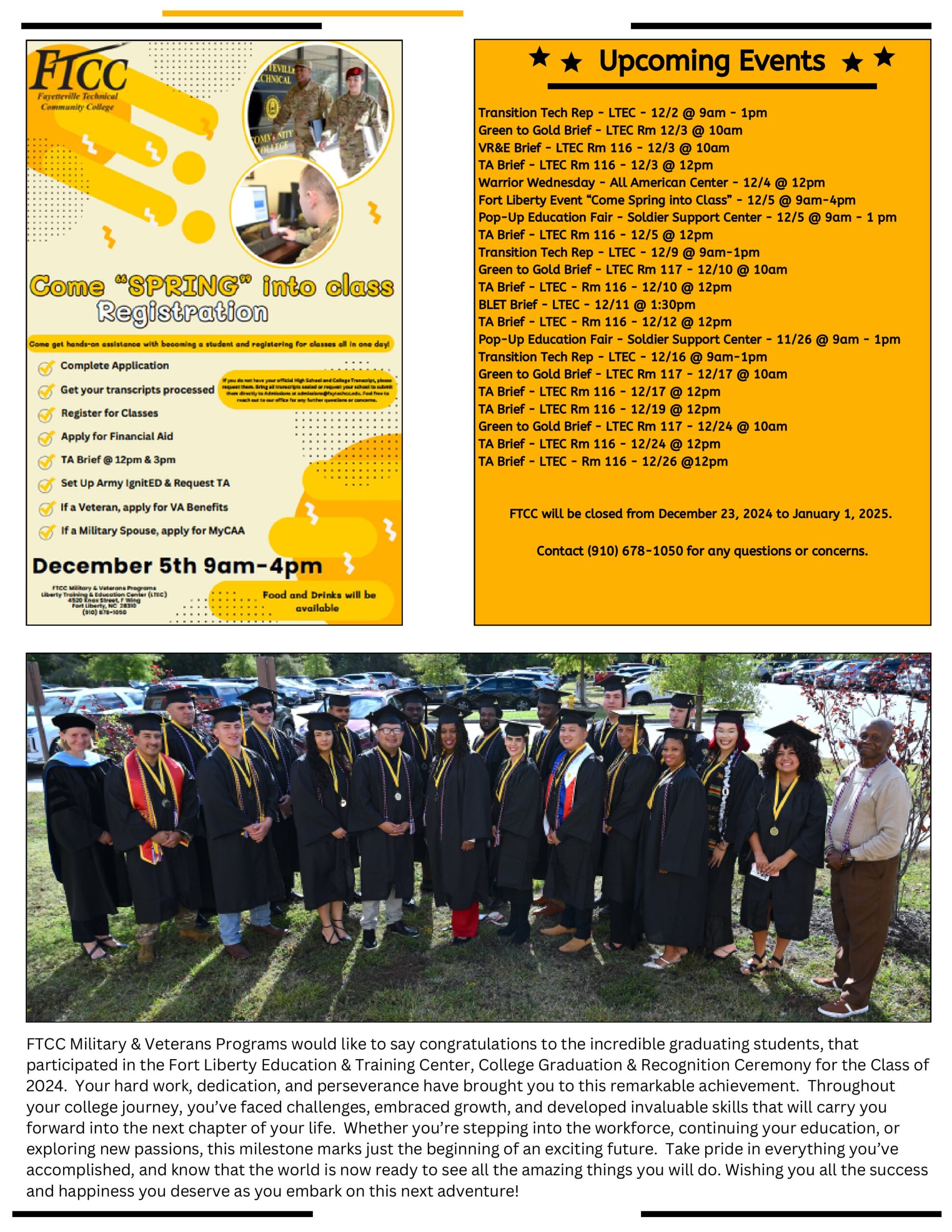 Military Veterans Programs Newsletter December 2024 Images 1