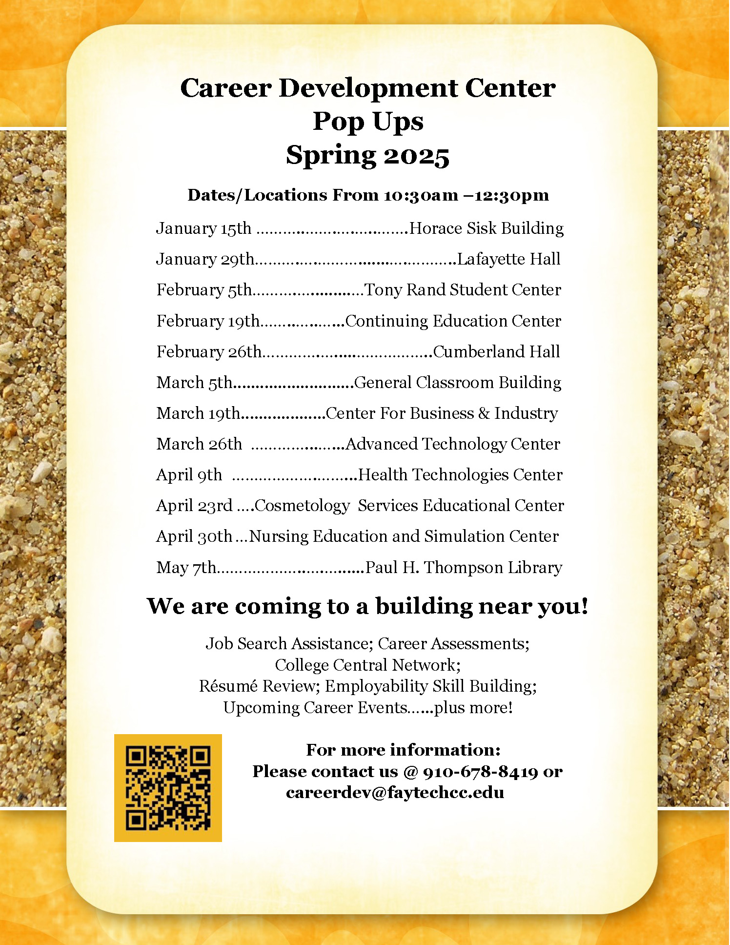 Pop Up Flyer Spring 2025 General Flyer