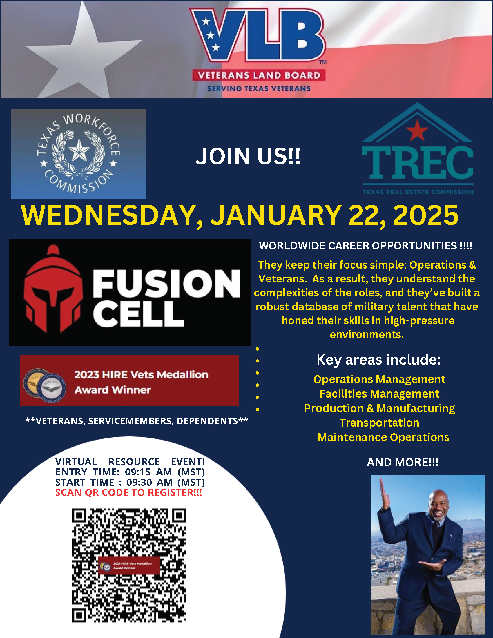 Veterans Career Fair Fusion Cell January 22 2025