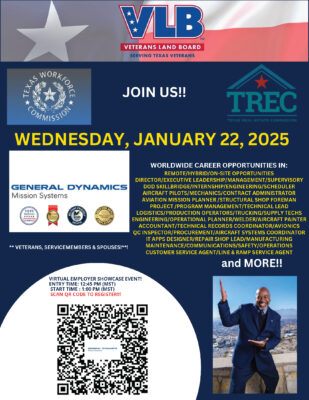 Veterans Career Fair General Dynamics January 22 2025