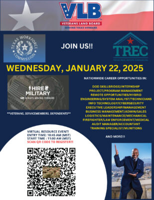 Veterans Career Fair Hire Military January 22 2025