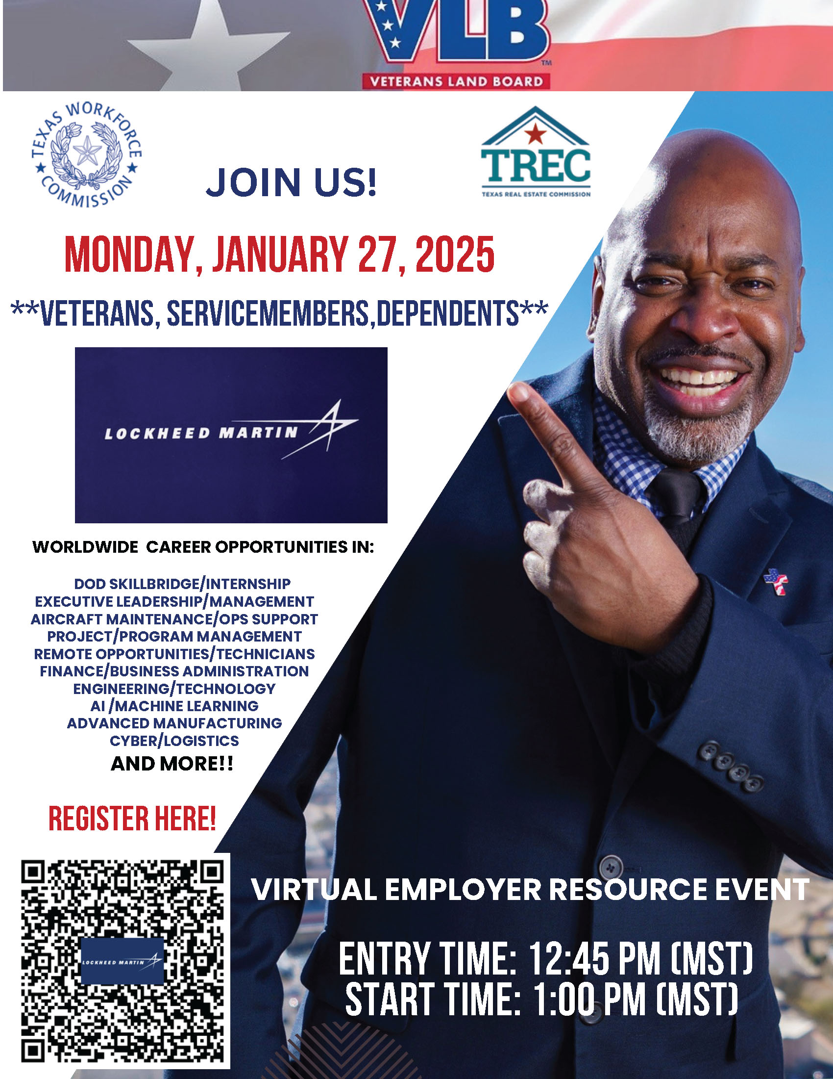 Veterans Servicemembers And Spouses Career Fair With Lockheed Martin January 27 2025