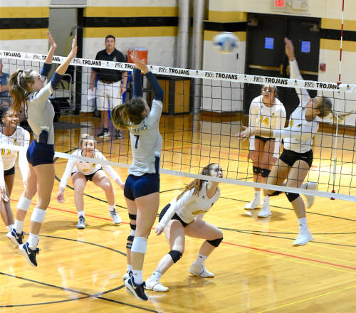 FTCC volleyball faces Cape Fear CC on Oct. 15, 2019, at Fayetteville Tech.