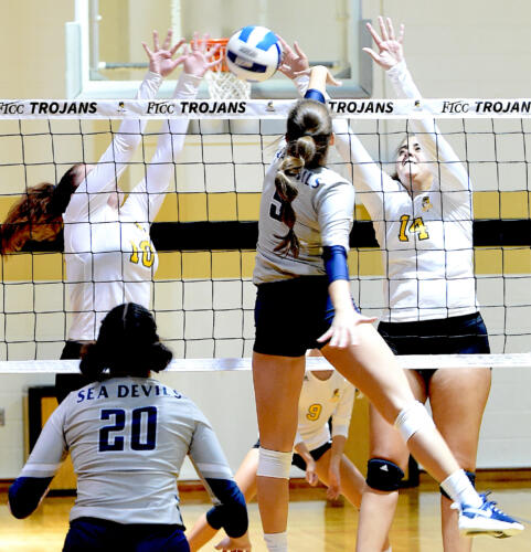 FTCC volleyball faces Cape Fear CC on Oct. 15, 2019, at Fayetteville Tech.