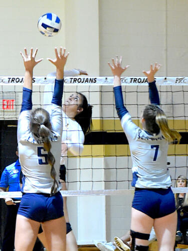 FTCC volleyball faces Cape Fear CC on Oct. 15, 2019, at Fayetteville Tech.