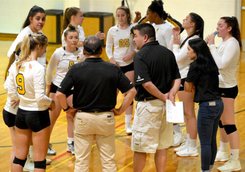 FTCC volleyball faces Cape Fear CC on Oct. 15, 2019, at Fayetteville Tech.