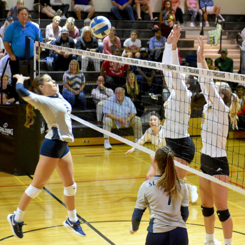 FTCC volleyball faces Cape Fear CC on Oct. 15, 2019, at Fayetteville Tech.