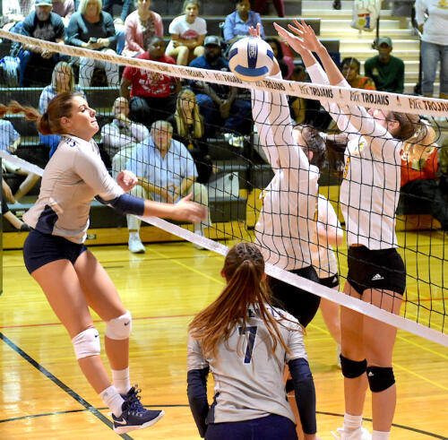 FTCC volleyball faces Cape Fear CC on Oct. 15, 2019, at Fayetteville Tech.