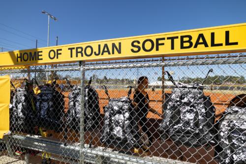 A wide photo of the FTCC dugout.